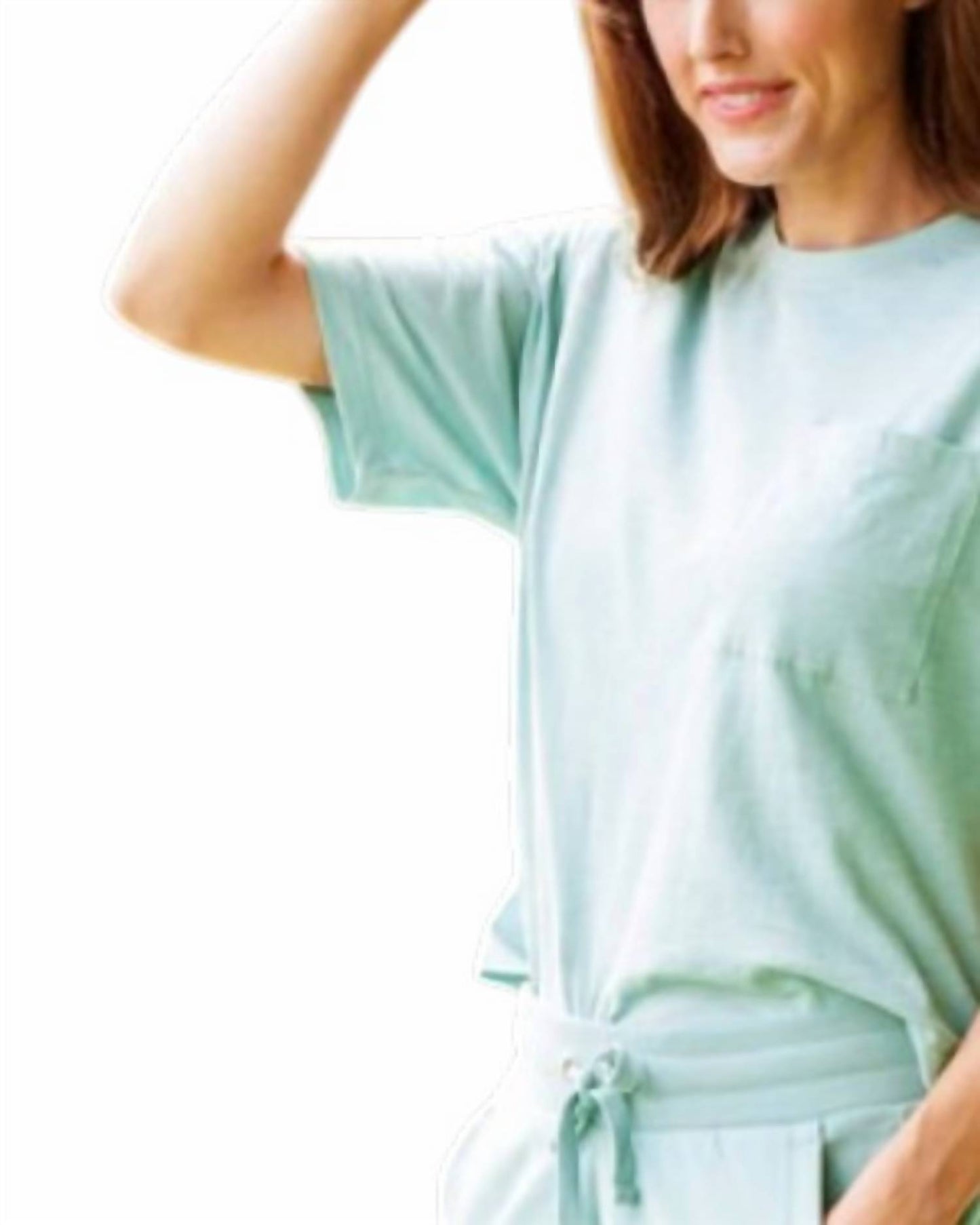 Keys Crew Neck Oversized Top