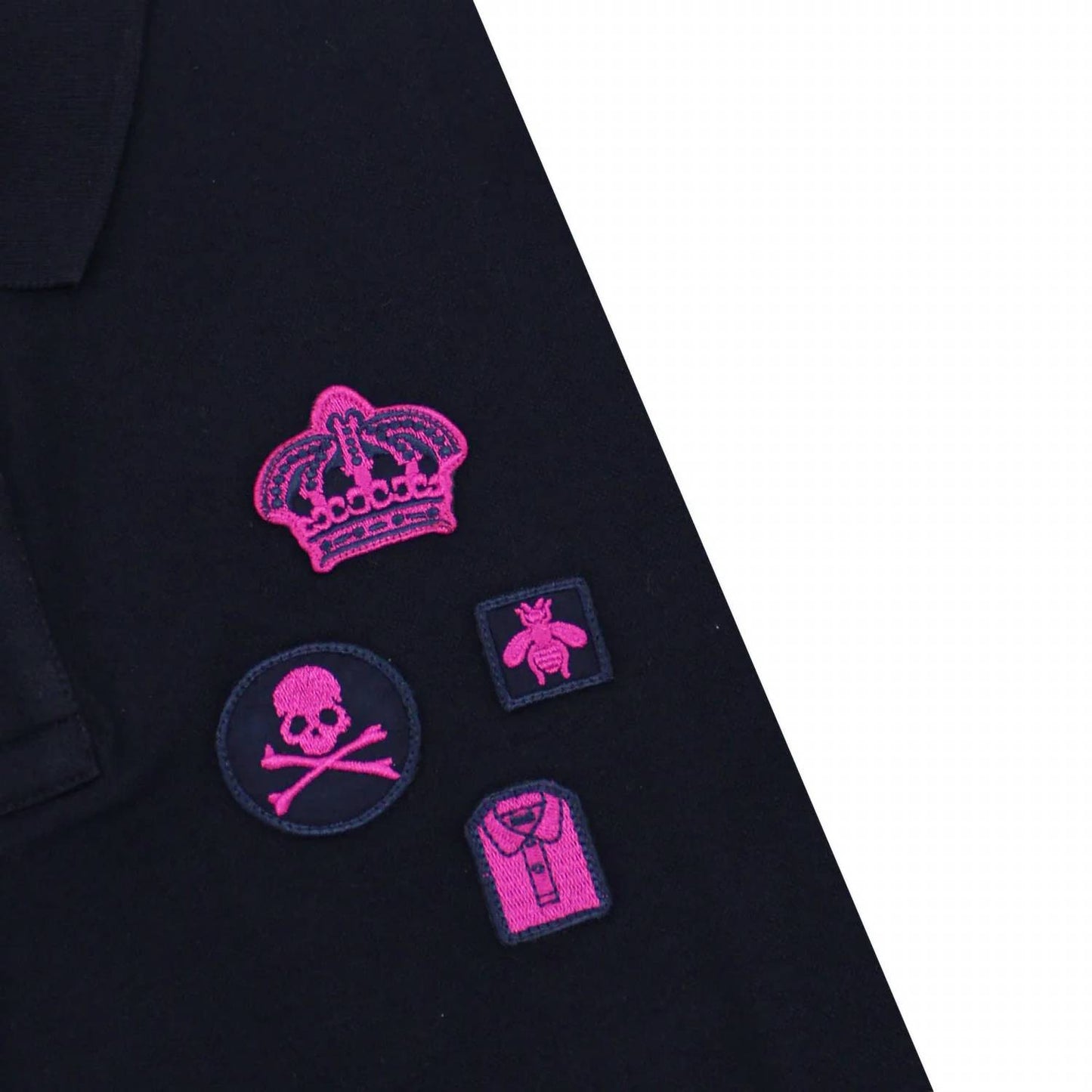 Multi Fuchsia Patch Polo