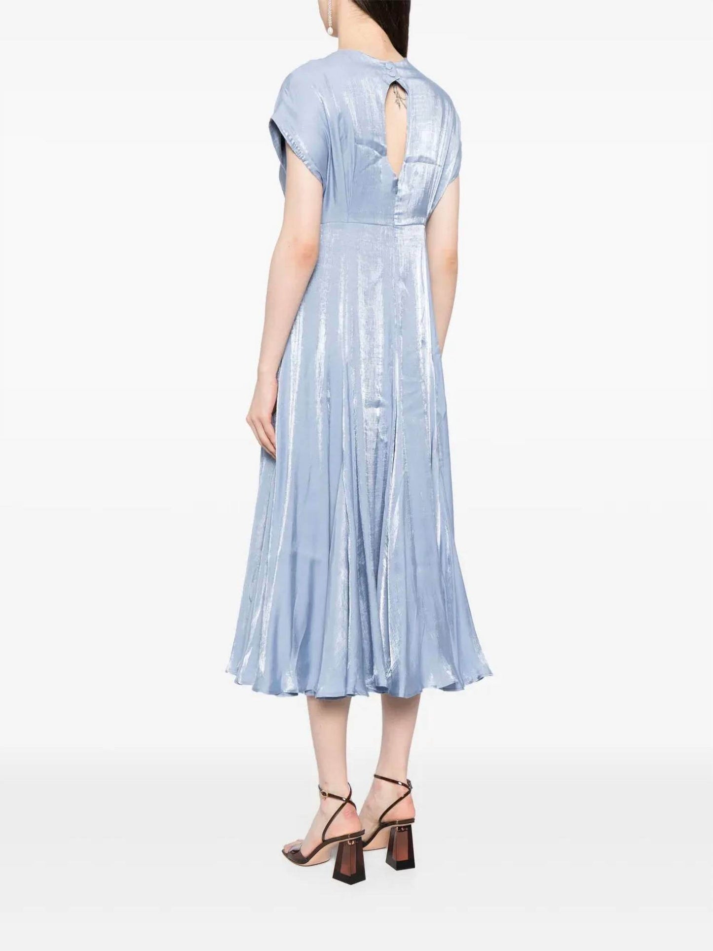 Baruni - Aimee Foiled-finish Midi Dress - Rack Hunt -