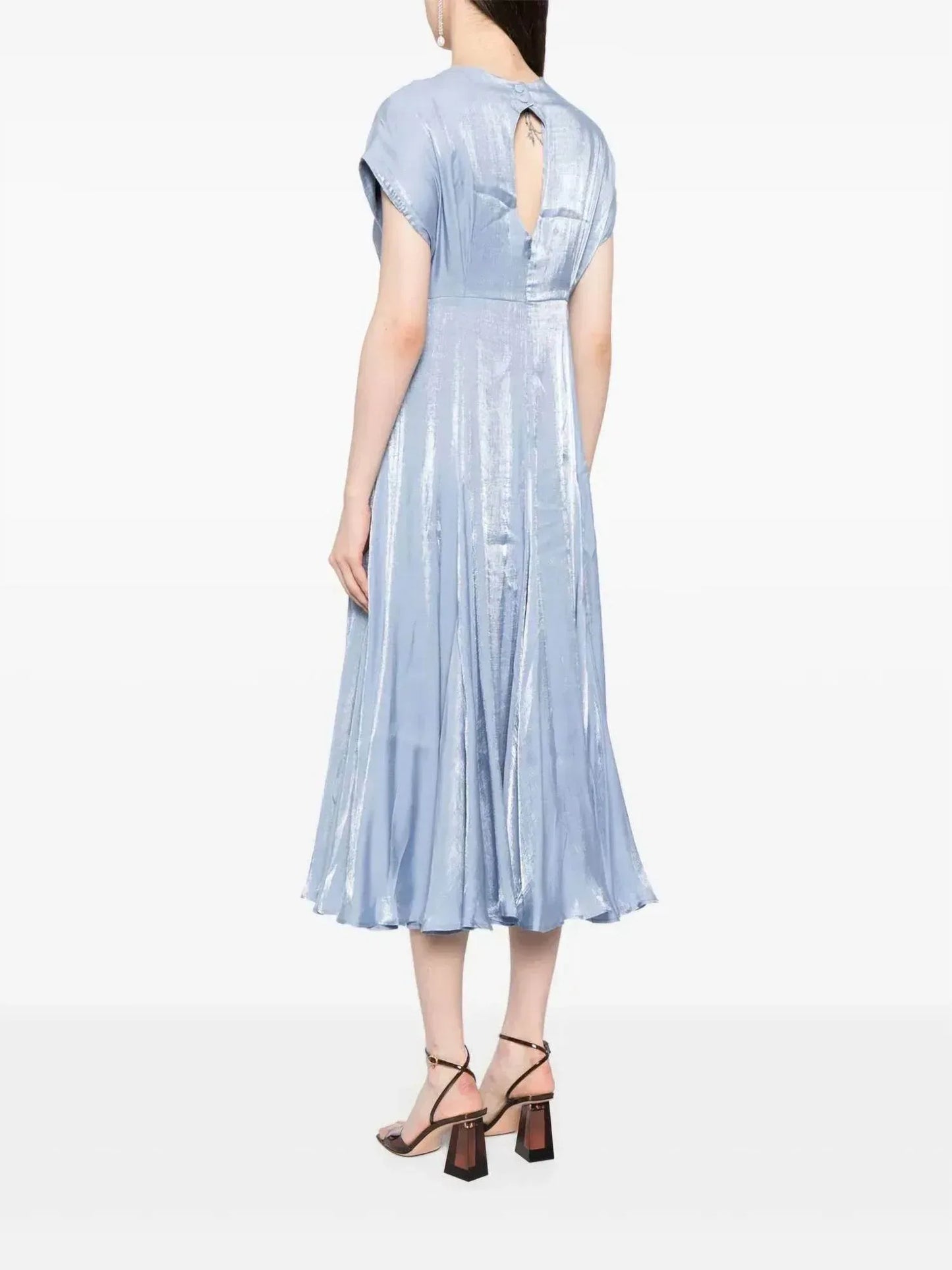 Baruni - Aimee Foiled-finish Midi Dress - Rack Hunt