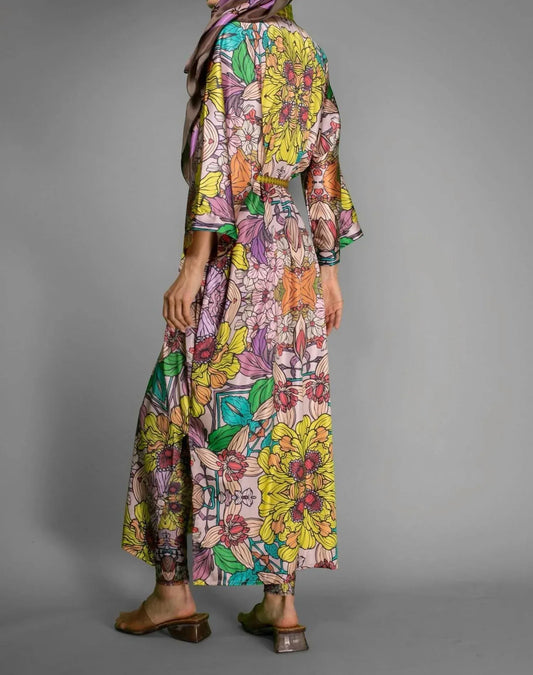 Nuvula - Floral Satin Kimono - Rack Hunt