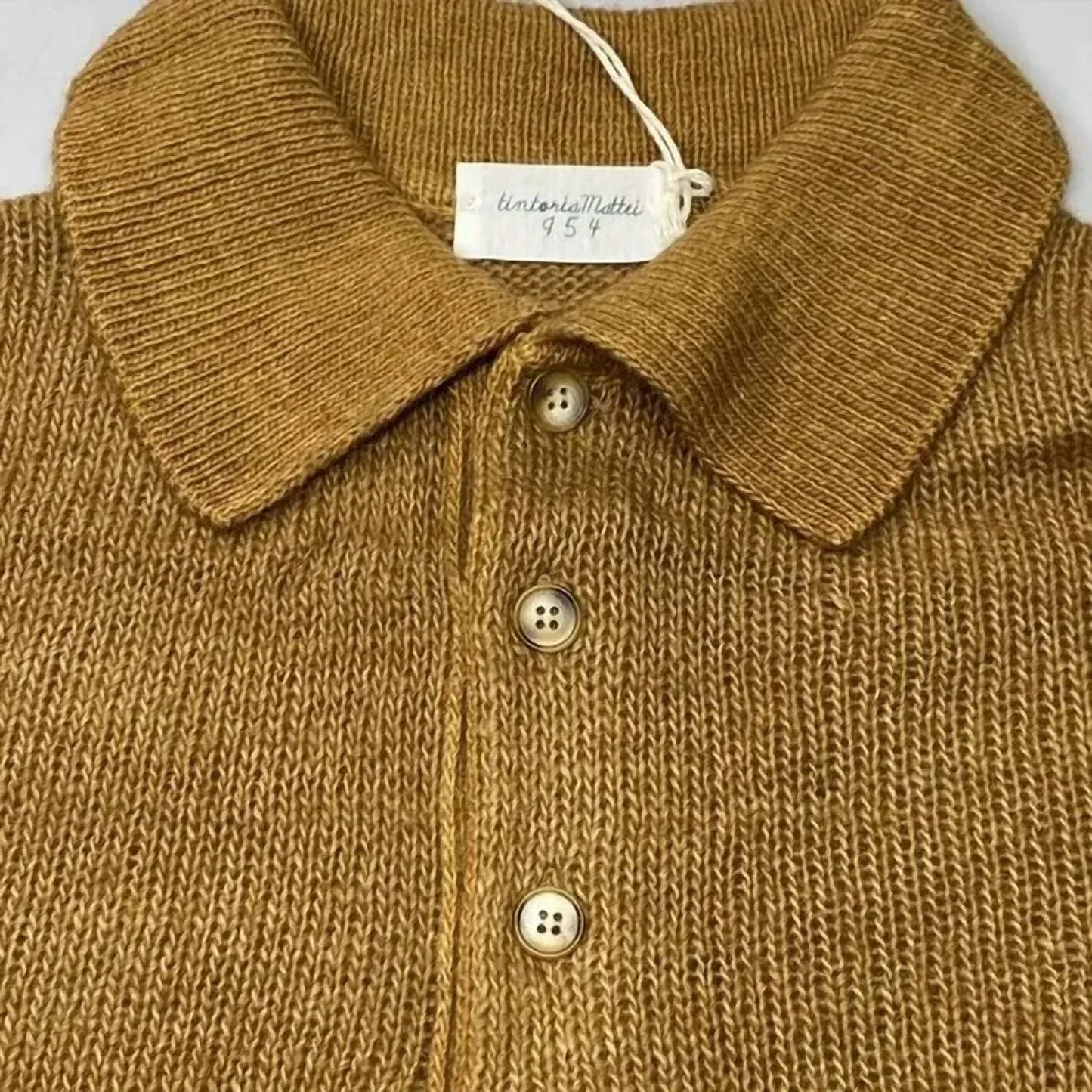 Tintoria Mattei - Men's Wool Alpaca Blend Collared Sweater - Rack Hunt