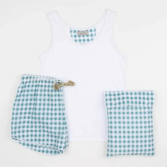 Veraluna - Organic Cotton Gingham PJ Set - Rack Hunt