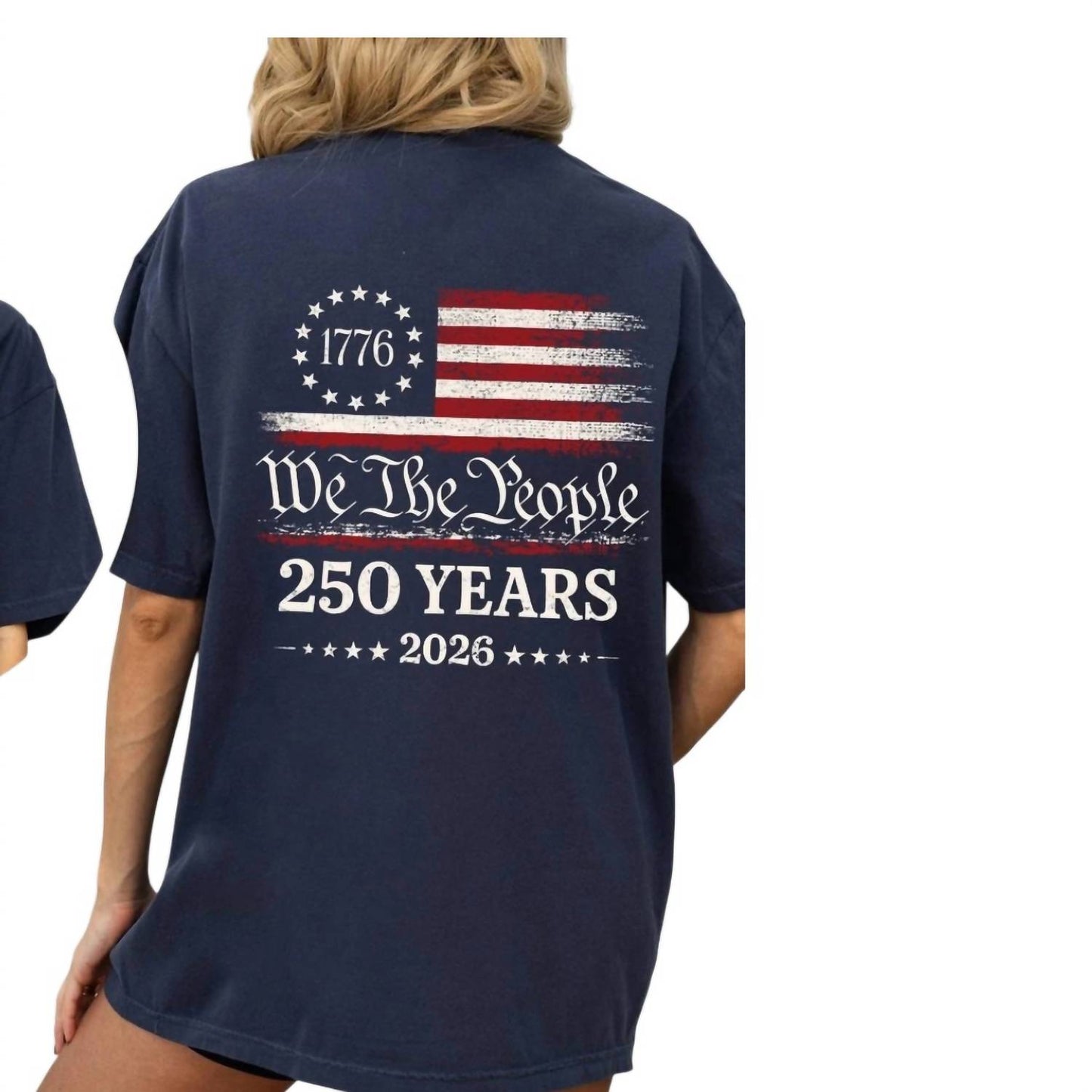 Women's We The People, 250 Years, Flag, Comfort Colors T-shirt
