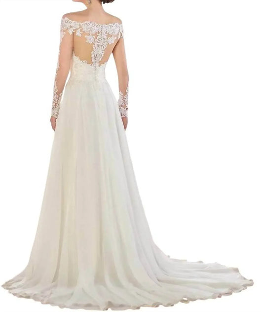 Essence of Australia - Off-the-Shoulder Wedding Dress - Rack Hunt