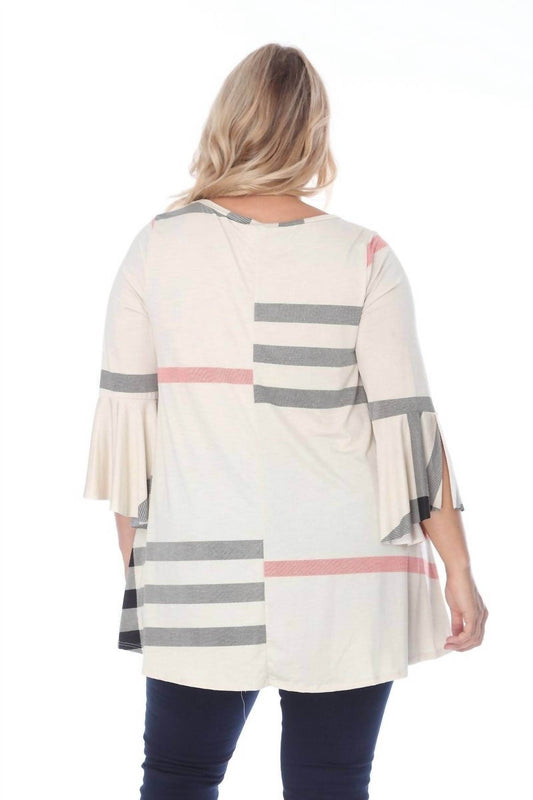 South River - Plaid Three-quarter Sleeve Tunic - Rack Hunt -