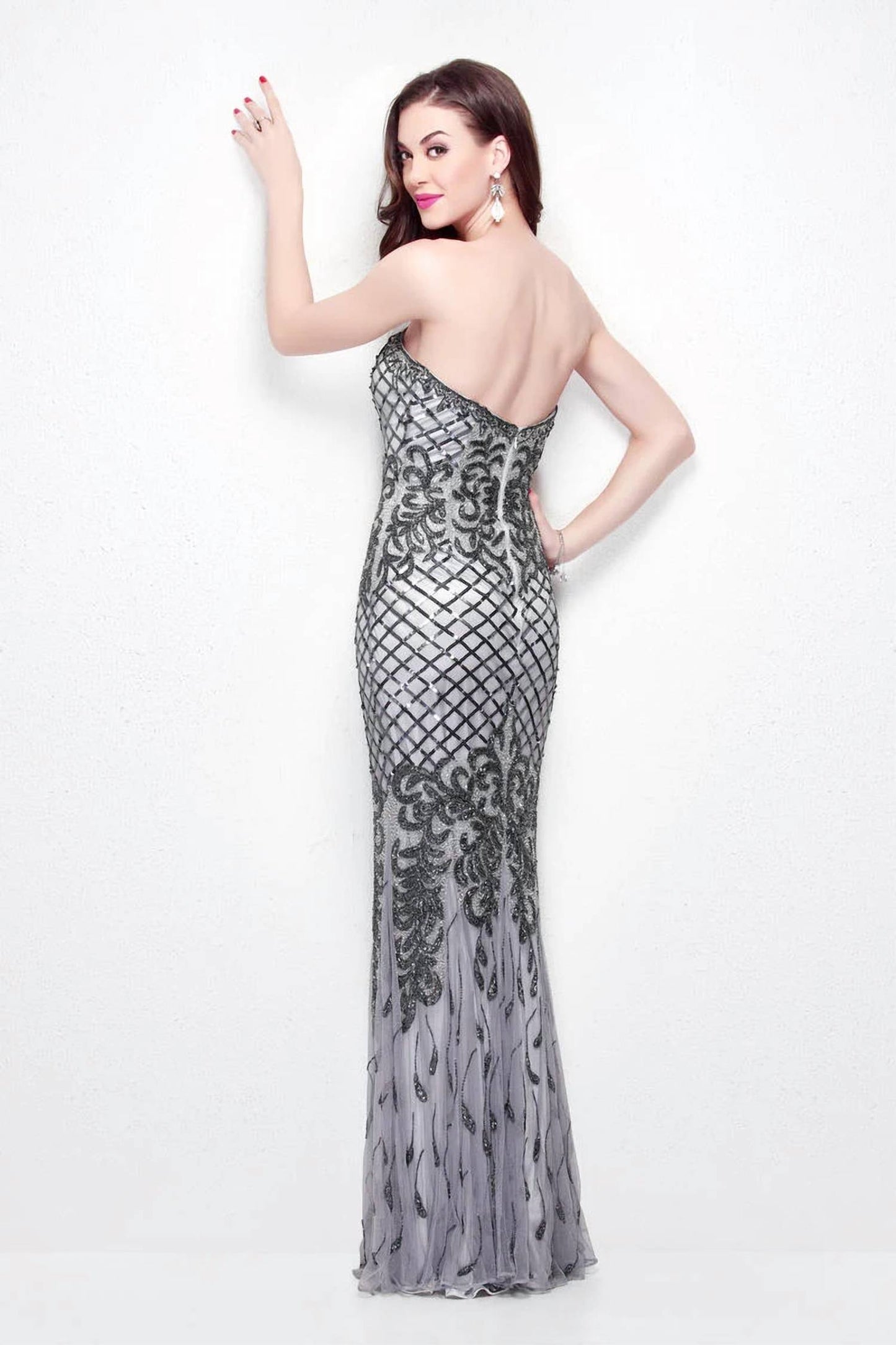 Strapless Sweetheart Neckline Gown