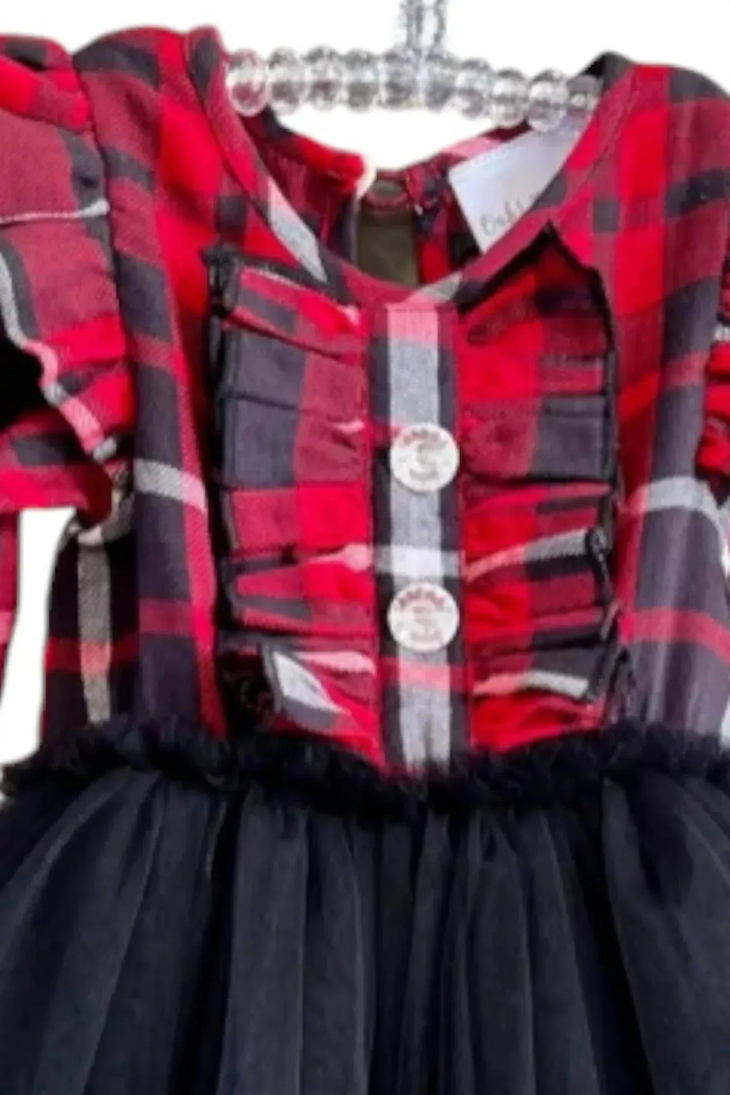 Ooh! La, La! Couture - Girls Plaid Alix Baby Onesie Dress - Rack Hunt