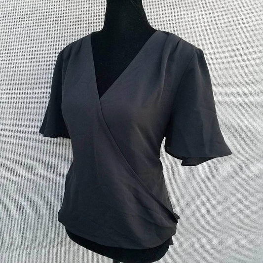 Alfani - Women's Short Sleeve V-neck Pleated Top - Rack Hunt