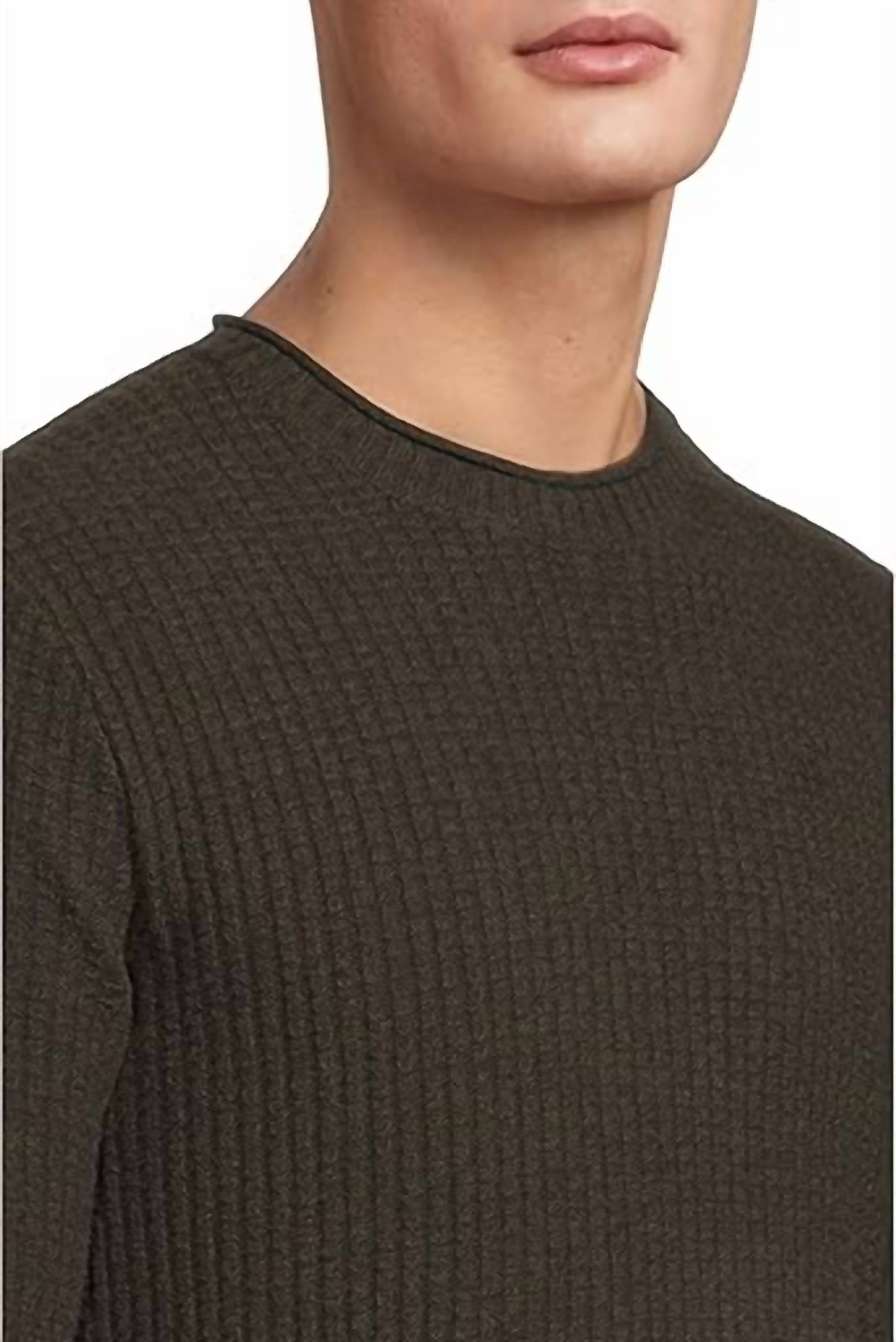 Rockcraft Waffle Crew Neck Sweater