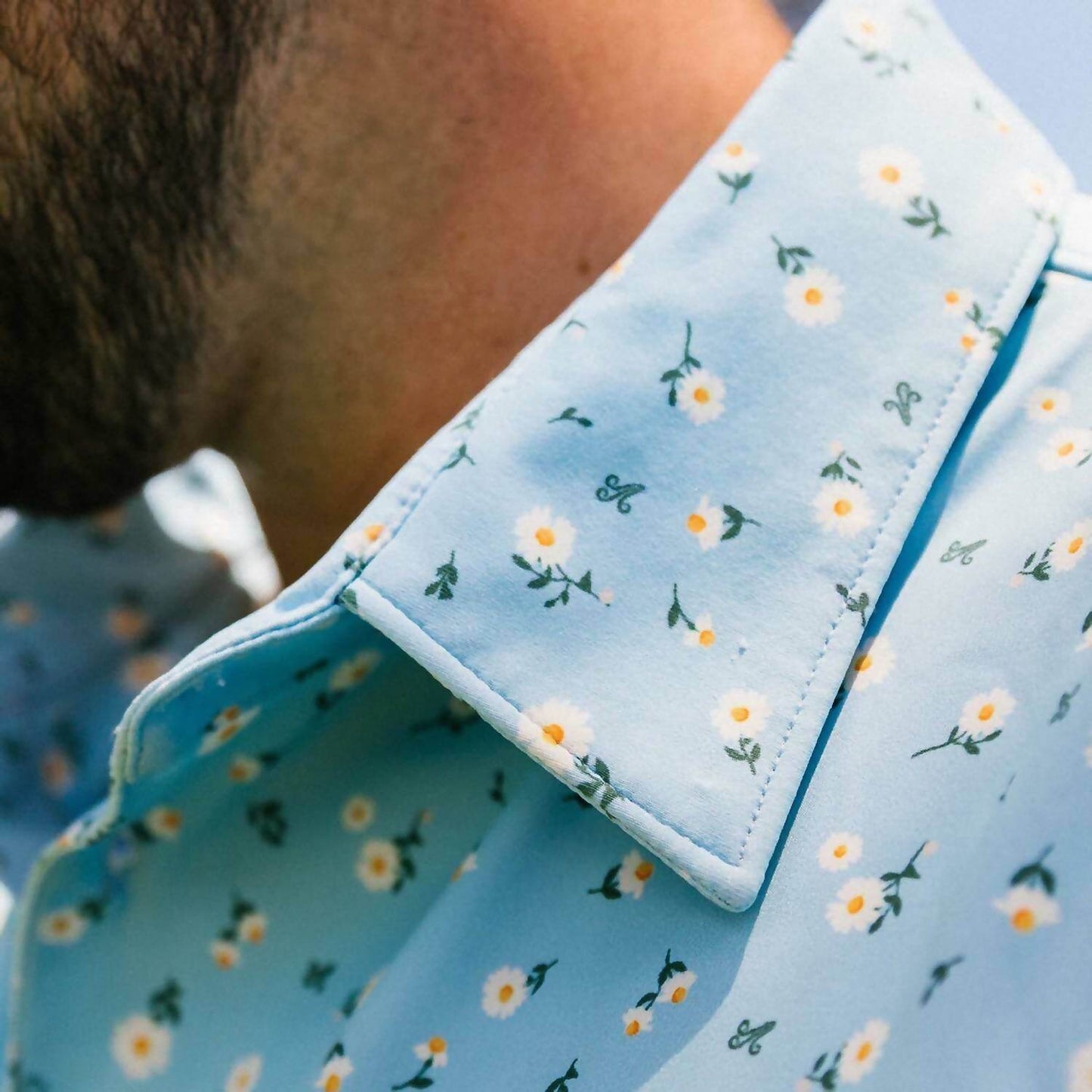 Breezy Golf - Men's Windy Daisies Polo - Rack Hunt -