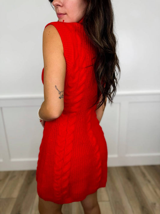 Effortlessly Cozy Knit Mini Dress