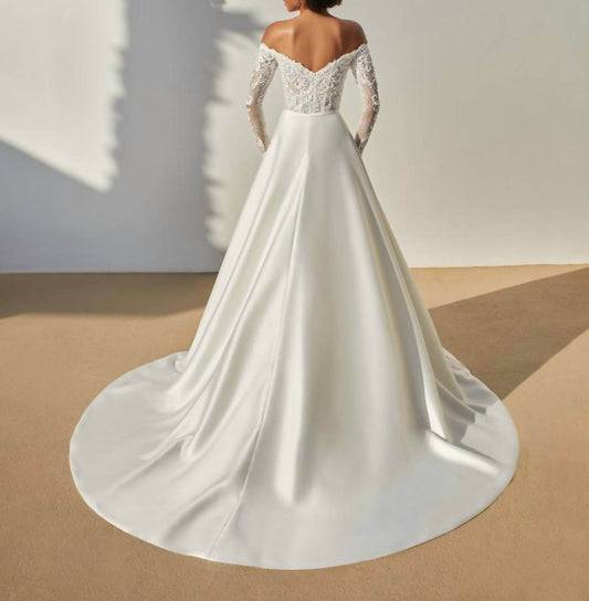 Cosmobella - Beaded Lace Off The Shoulder Dress - Rack Hunt -