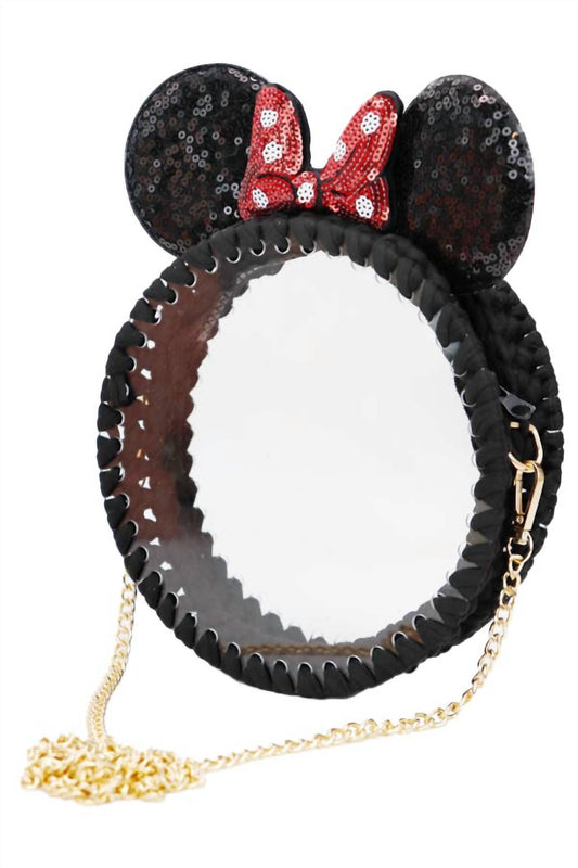 Women's Mouse Ears Clear Crossbody Bag