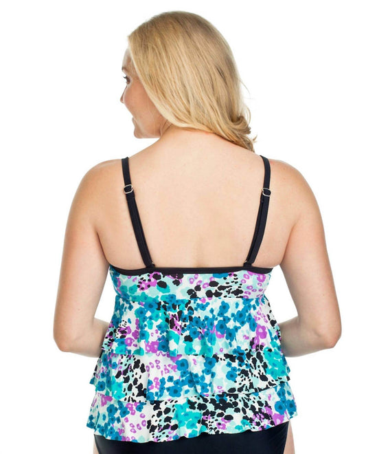 It Figures - Sunny Delight Triple Tier Tankini Top - Rack Hunt