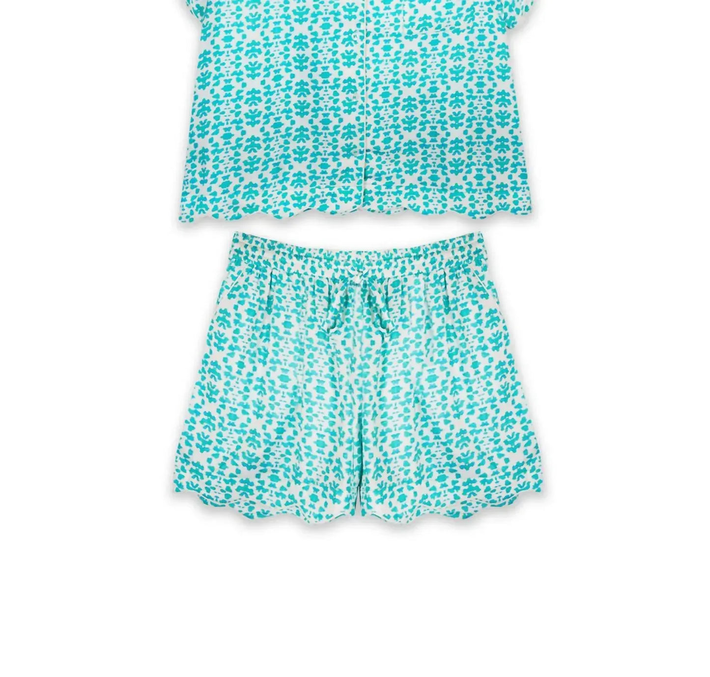 BROOKS AVENUE - Scalloped Pajama Set Short - Rack Hunt