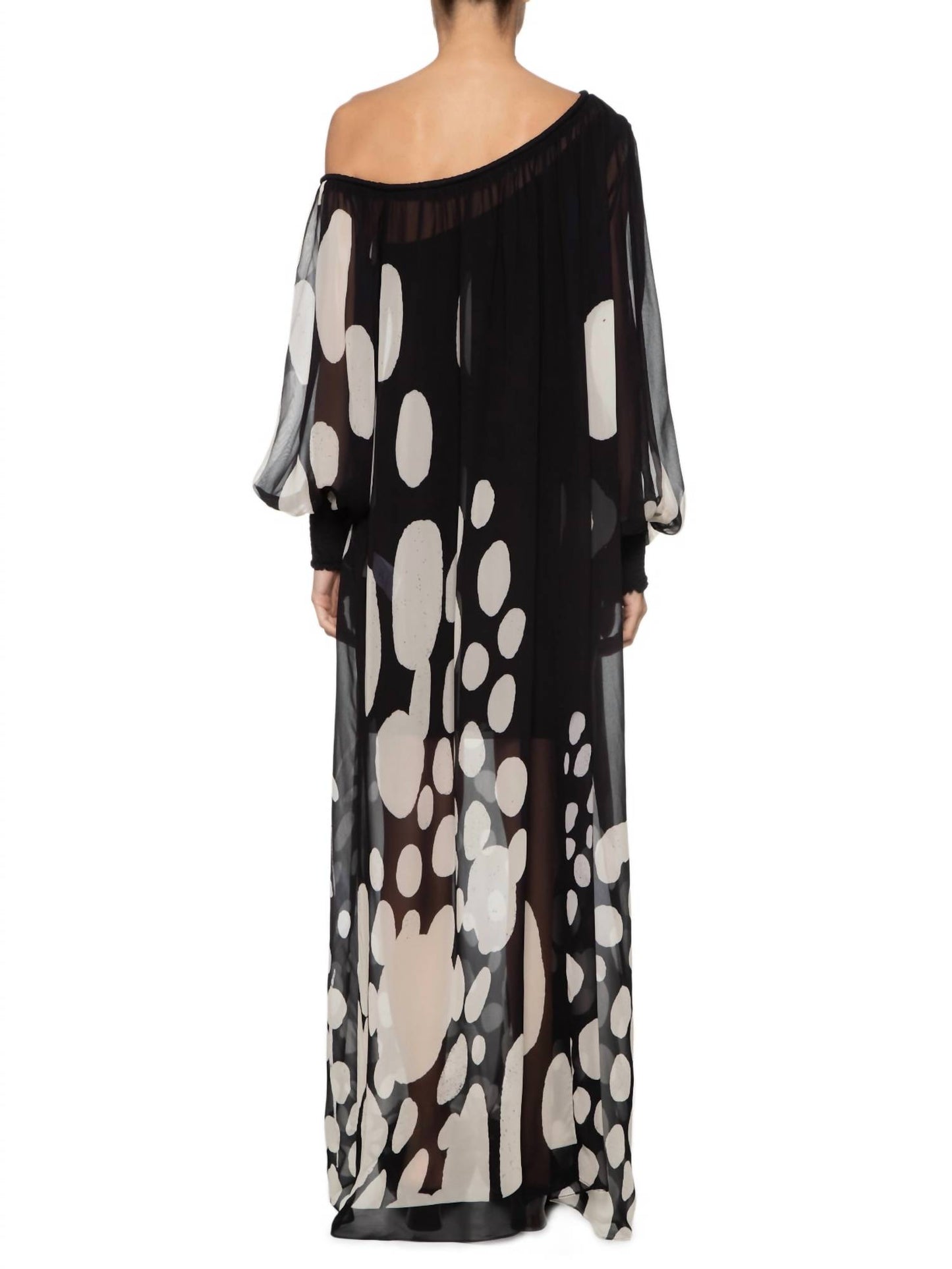 GEORGETTE BUBBLES LONG DRESS
