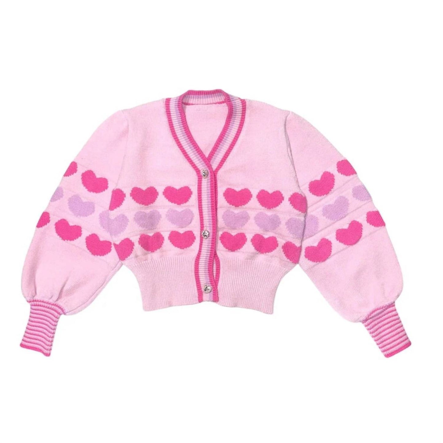 Girls Celine Heart Cardigan