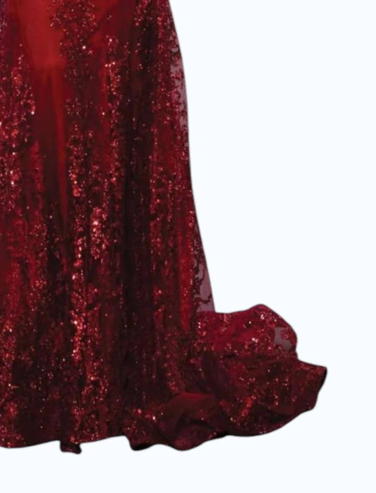 Long Formal Sequin Prom Dress