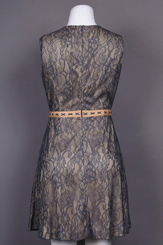 Cenia - Women's Trim Stitch Floral Lace Overlay Dress - Rack Hunt