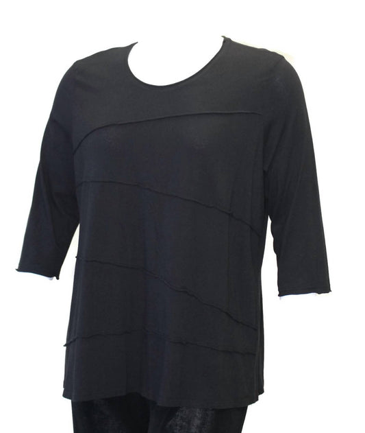 Women's Tucked Cotton Top