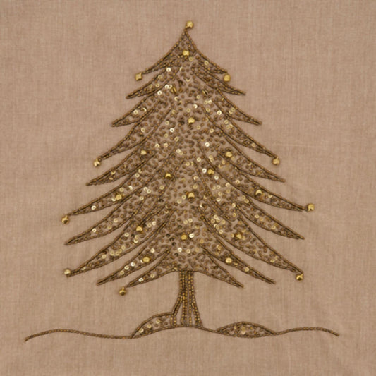 Beaded Christmas Tree Design Runner
