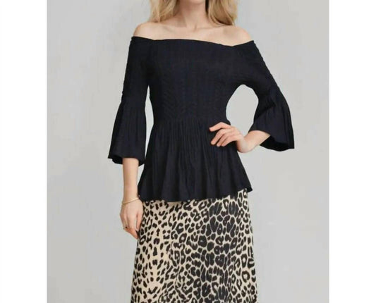 Pleated Off Shoulder Top