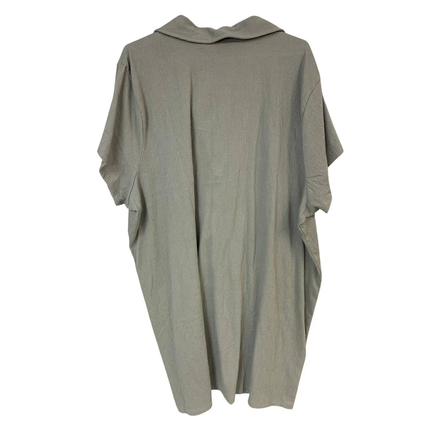 Thistle Tex Short Sleeve Shirt Mini Dress - Plus