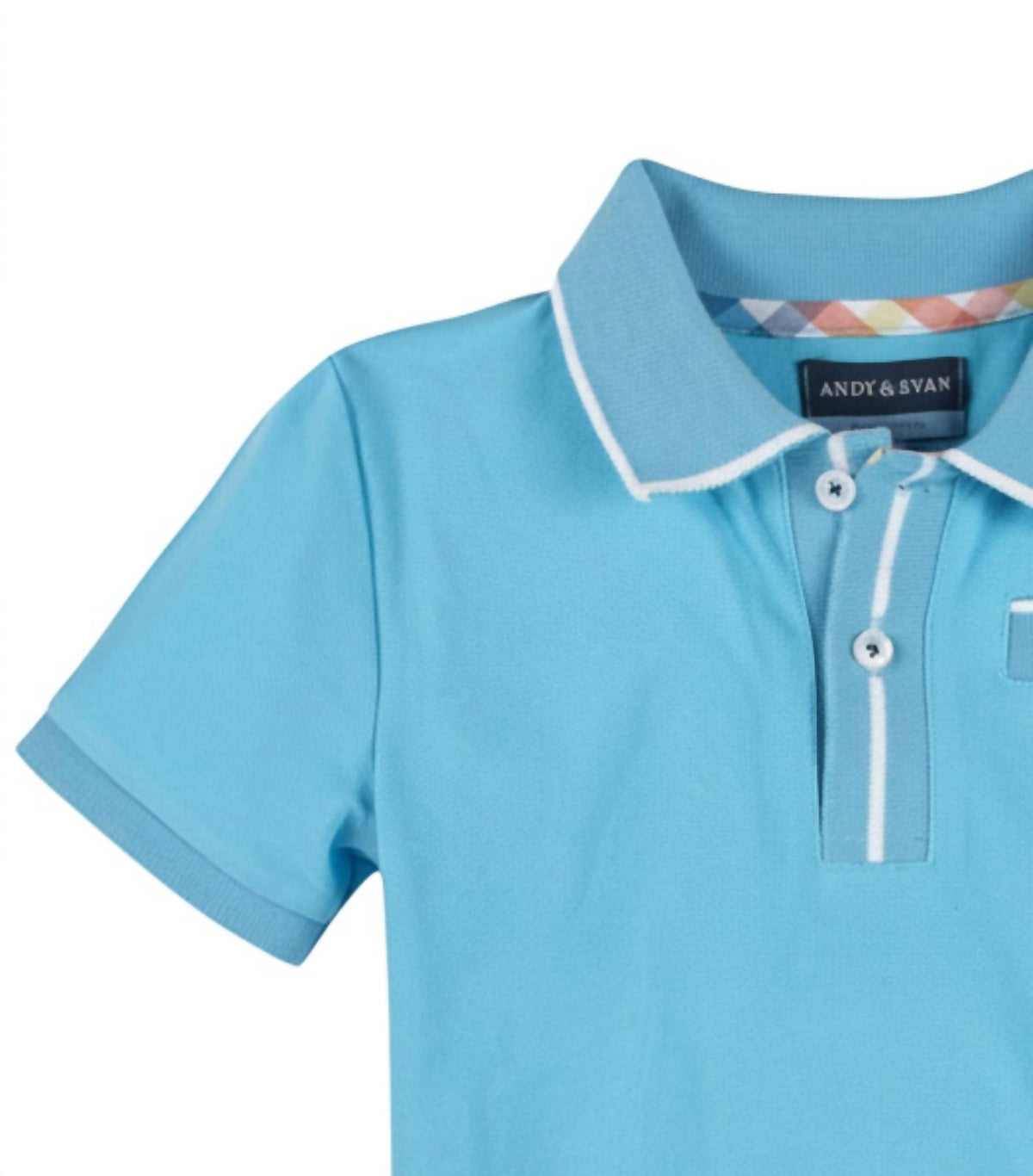 Kids Polo Tee With Ribbing