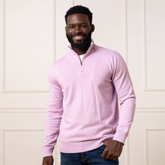 Organic Cotton Half Zip Sweater