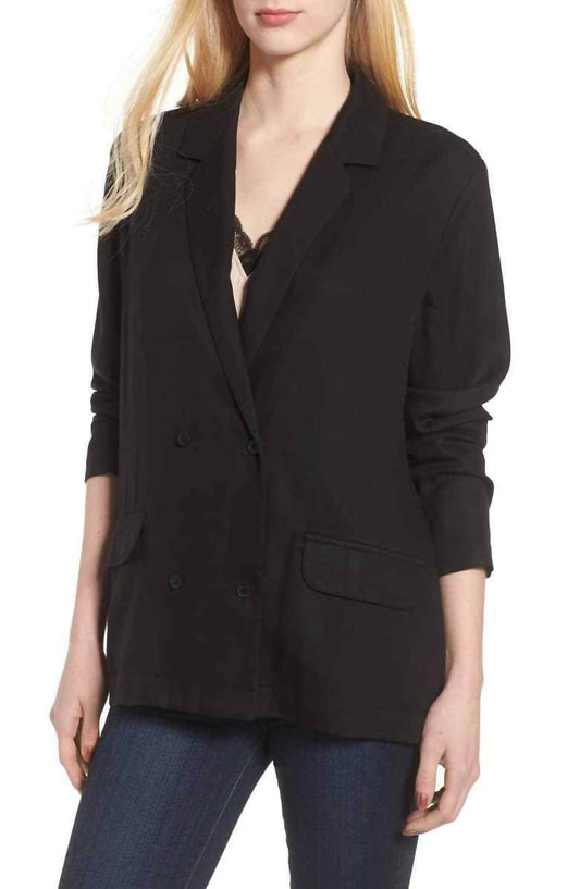 Trouve - Drapey Double Breasted Oversized Tencel Blazer - Rack Hunt -