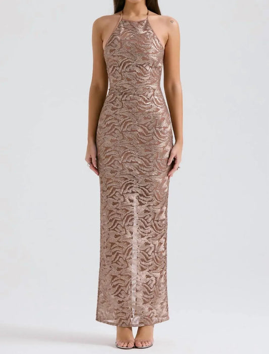 House of CB - Giada Embroidered Sequin Gown - Rack Hunt