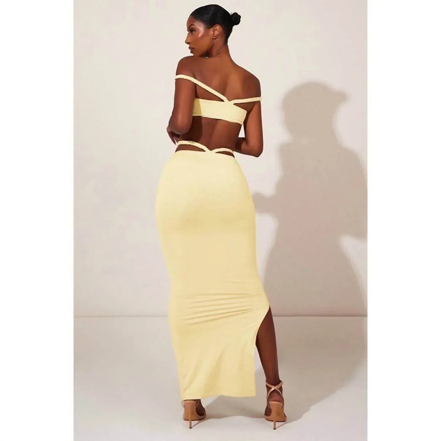 Dorcas - Ivory Reign Maxi Two Piece - Rack Hunt