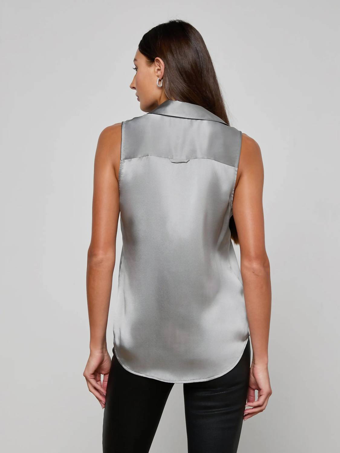 Emmy Sleeveless Silk Blouse