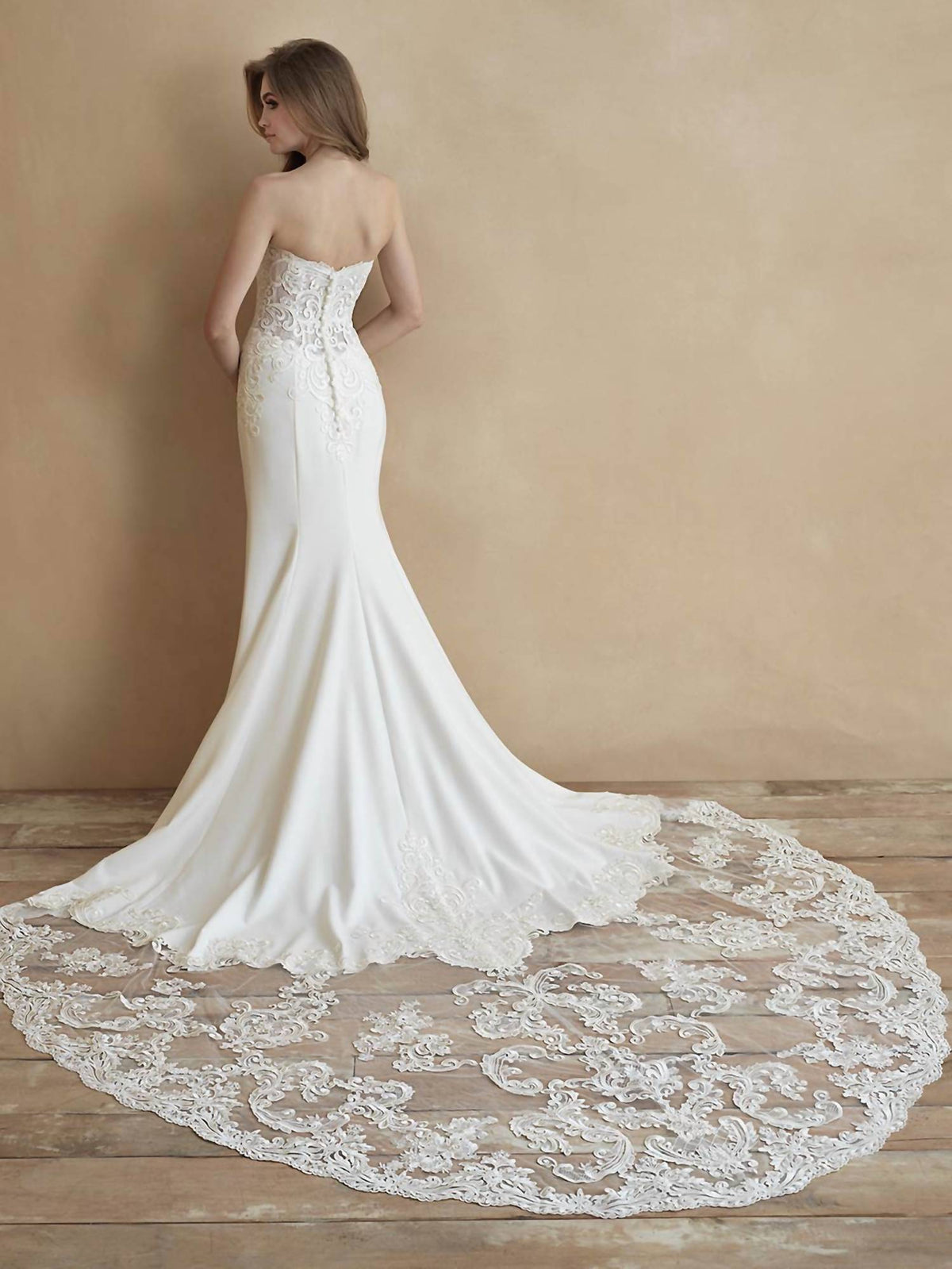 Strapless Sweetheart Wedding Gown