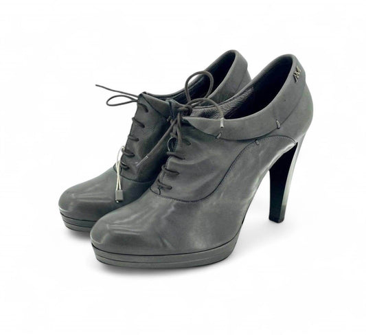 Andrea Morelli - Women's Leather Platform Oxfords High Heels - Rack Hunt -