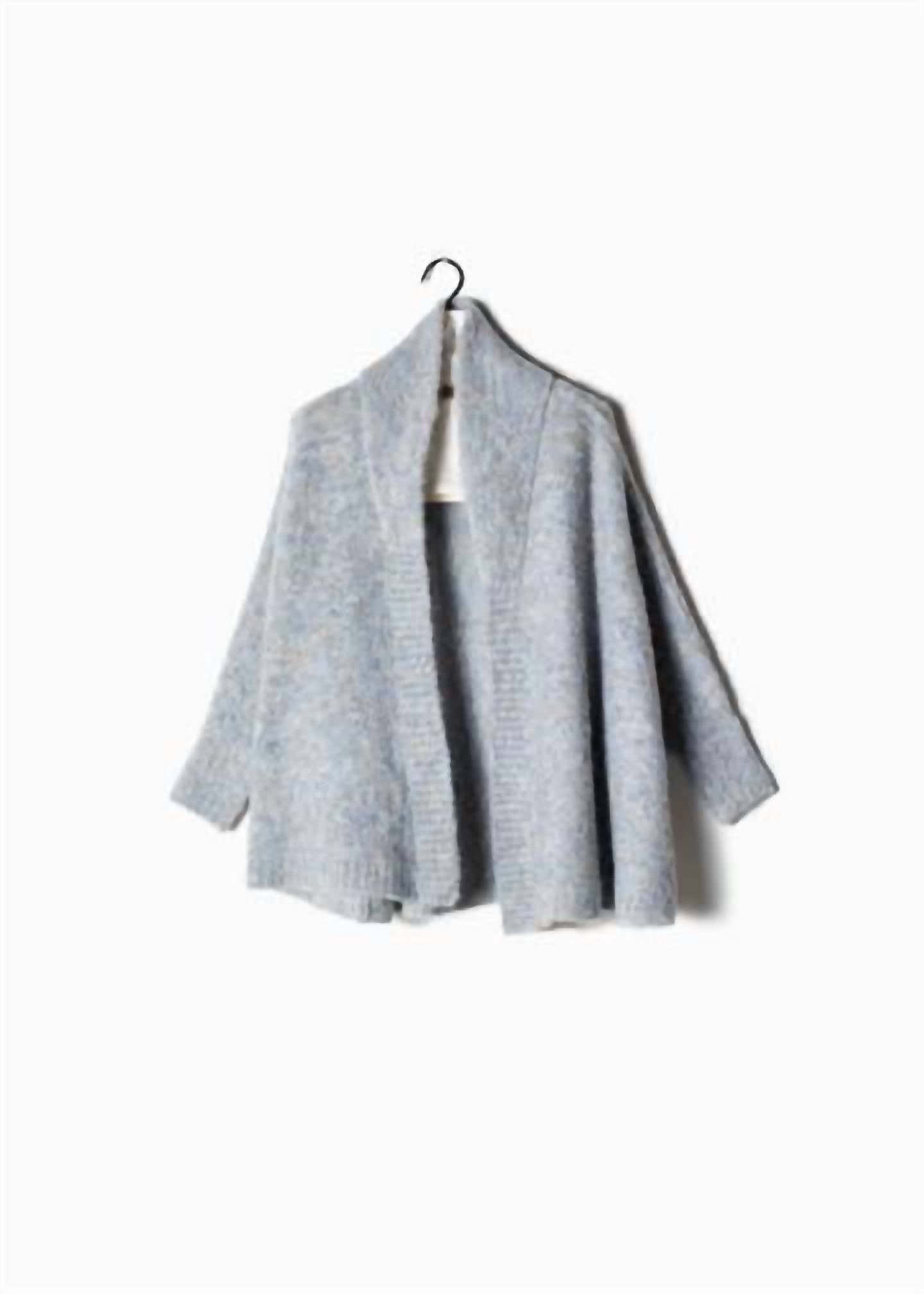 Cotton Candy Teddy Cape Cardigan