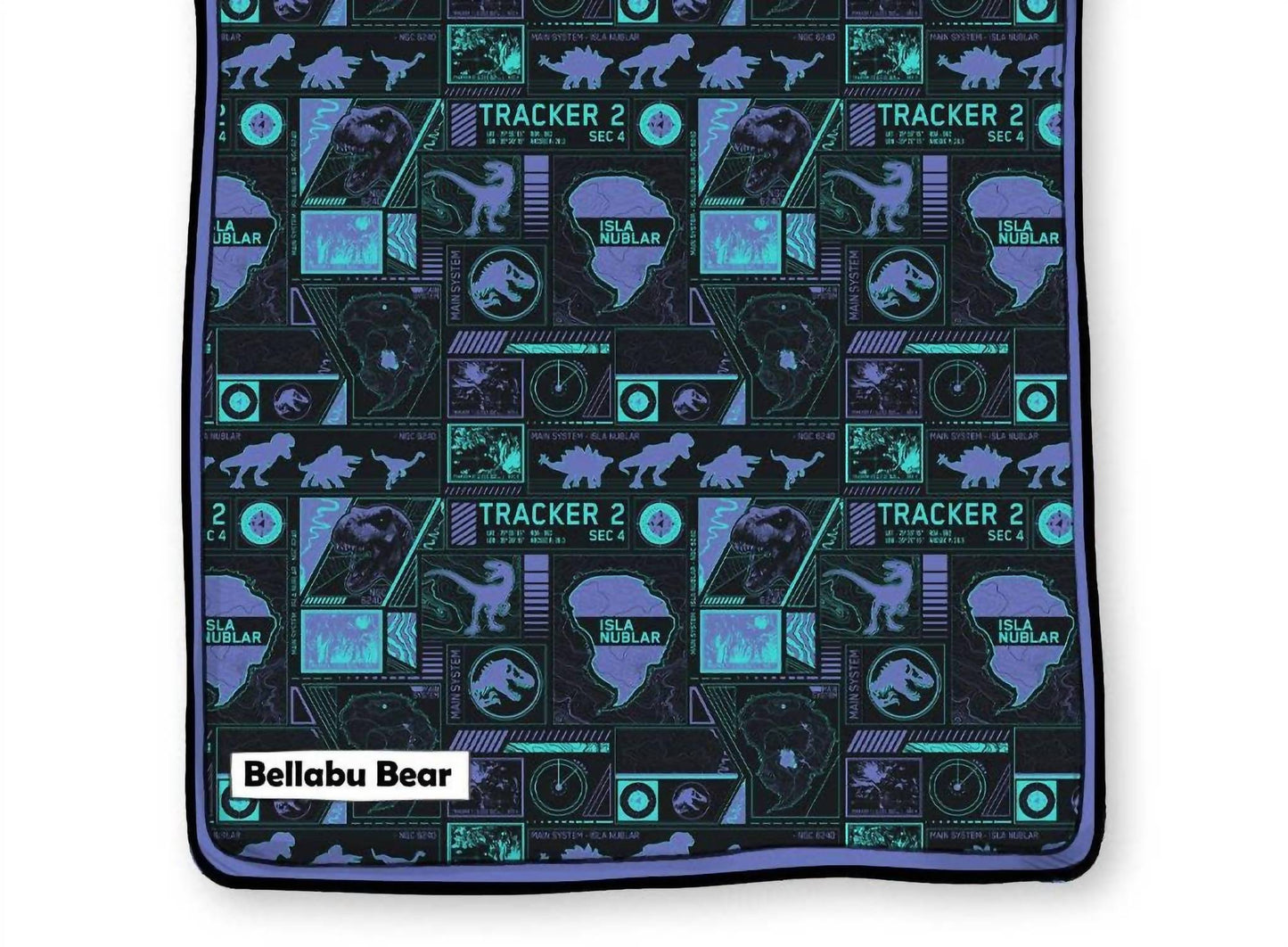 Kid's Jurassic Park Tracker Bamboo Blanket