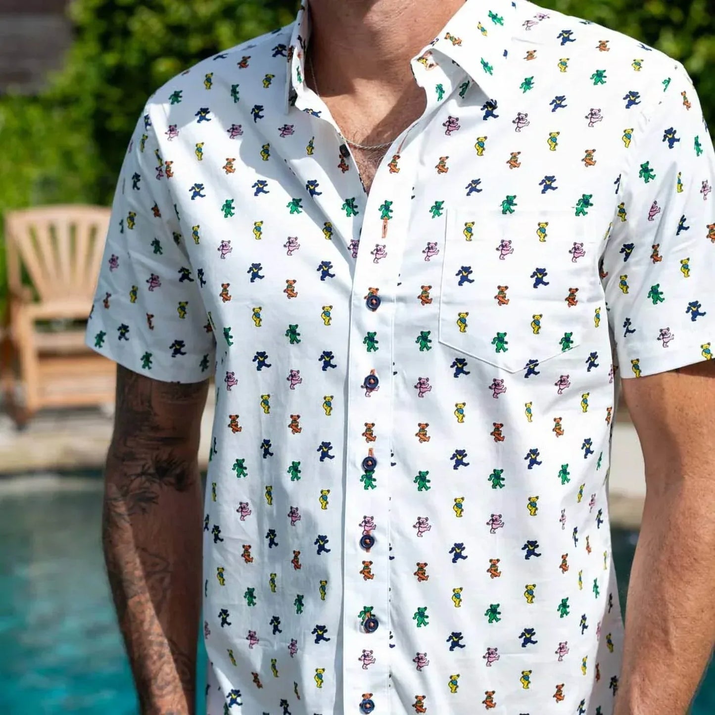 Section 119 - Pre-loved Men's Grateful Dead Button Down Short Sleeve Shirt - Rack Hunt