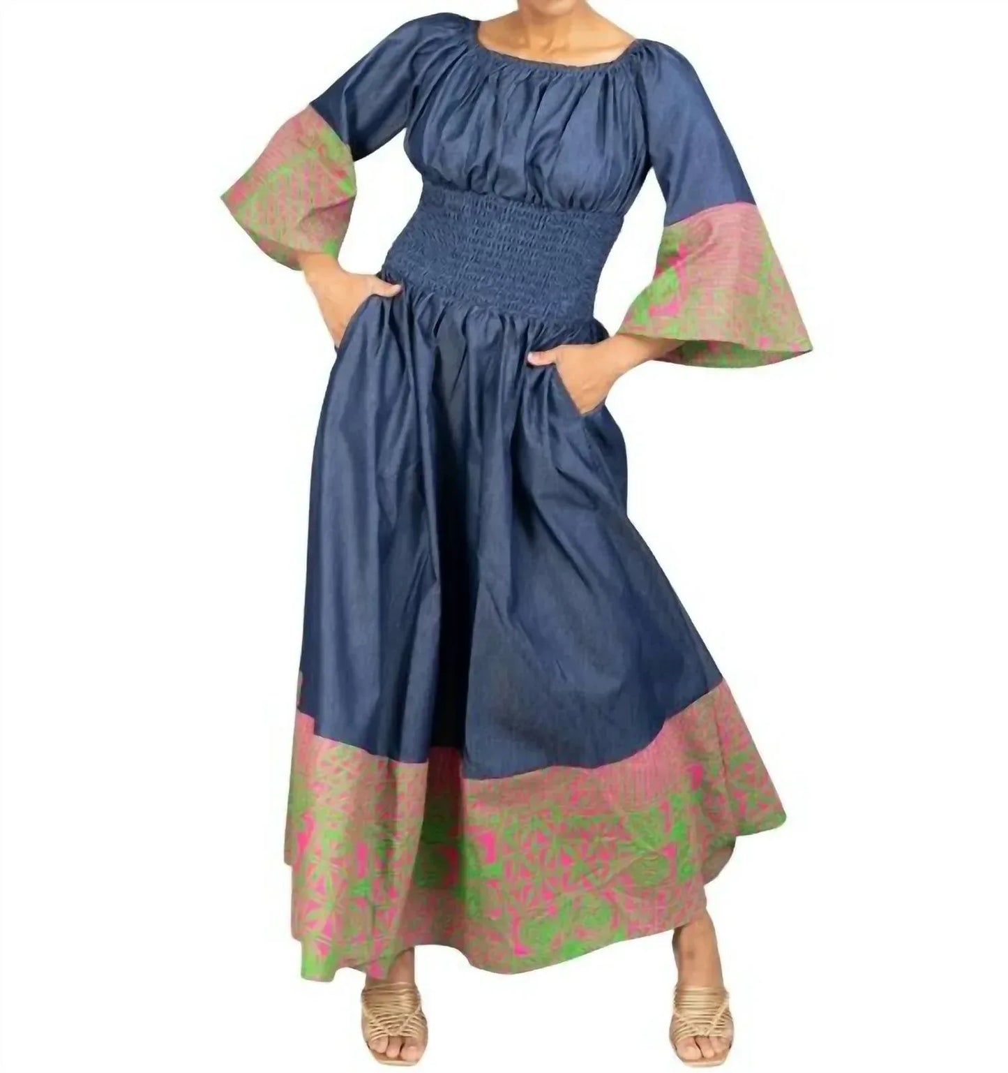 Kara Chic - Off-shoulder Smocked Waist Dress - Rack Hunt