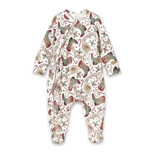 Kid's Holiday Hoedown Zipper Romper