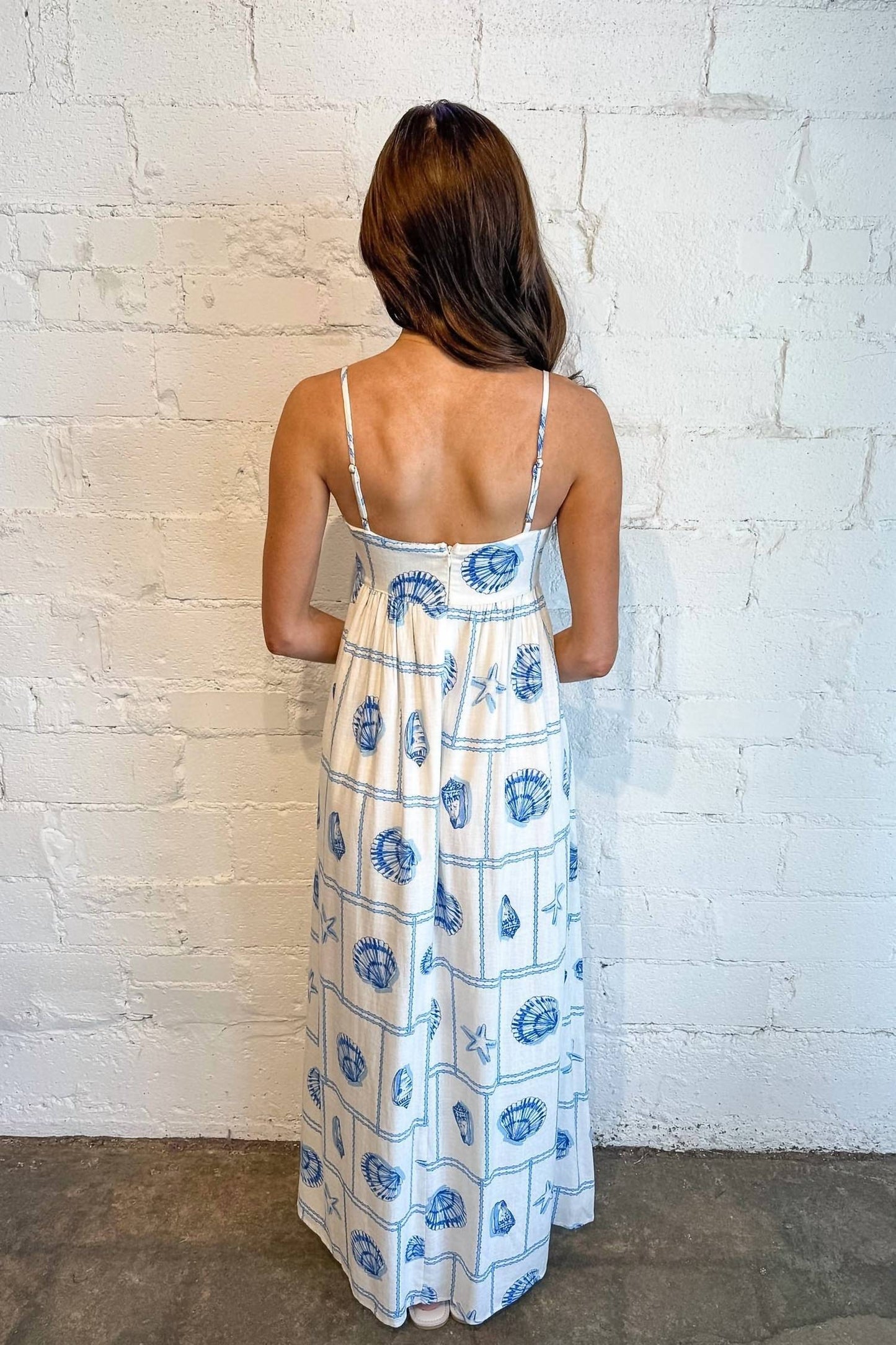 Shell Print Dress