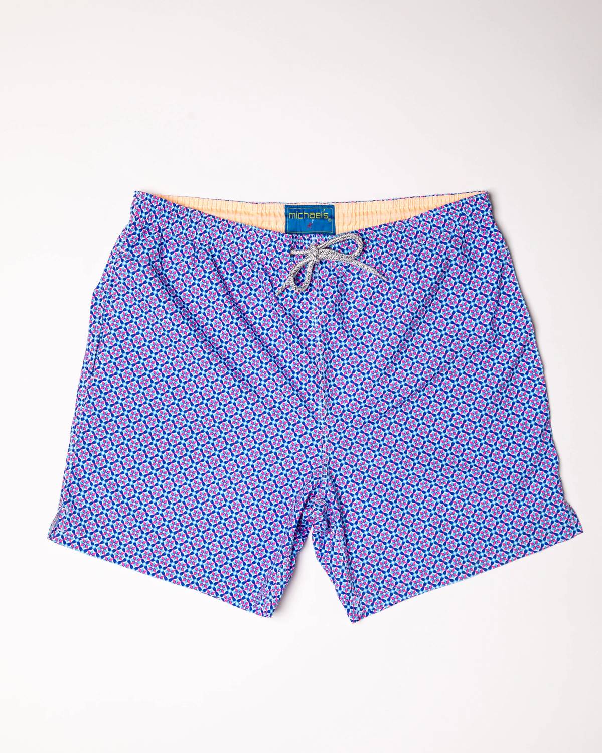 Men's Cyclist Blooming Stars Liner Swim Trunks
