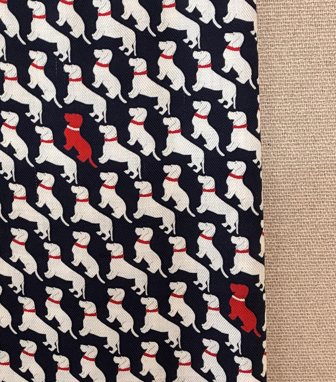 Dog Printed Cashmere Scarf