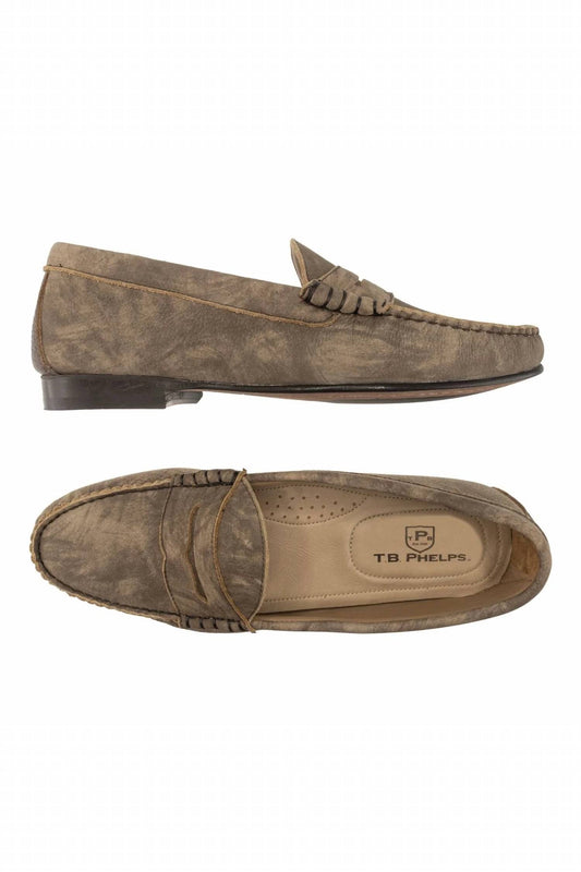 Men's Preston Washed Calfskin Penny Loafer