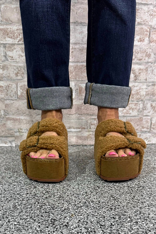 Women's Ember Path Cork Sole Fleece Sandal
