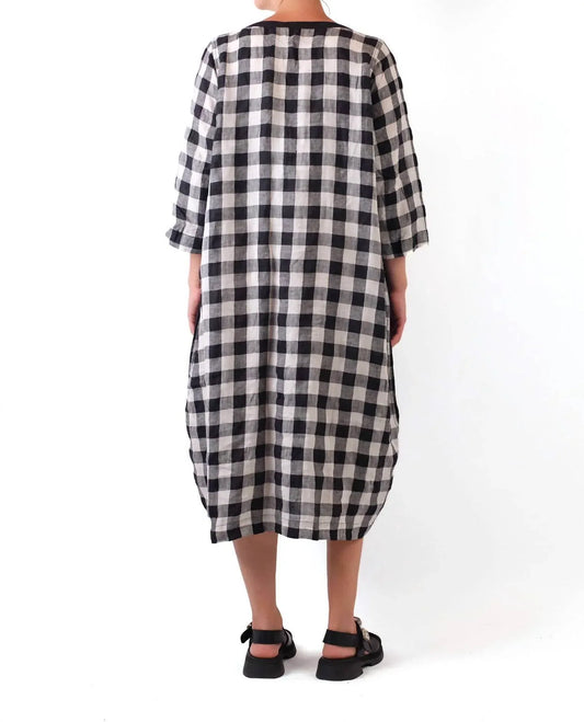 Cheyenne - Gingham Midi Dress - Rack Hunt