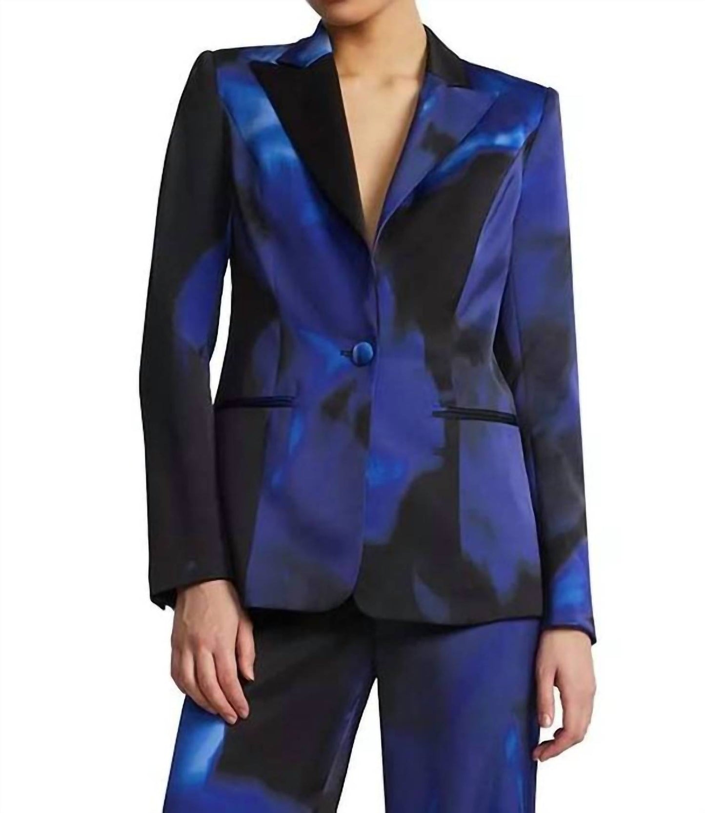 Printed Blazer and Matching Relaxed Pantsuits