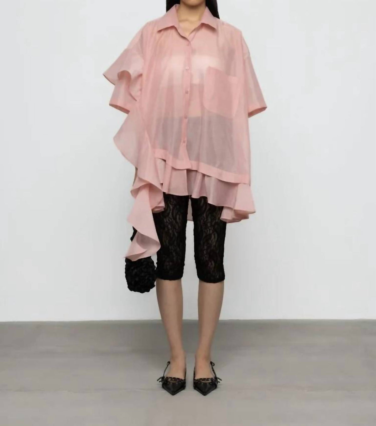 Women's Oversized Frill Shirt
