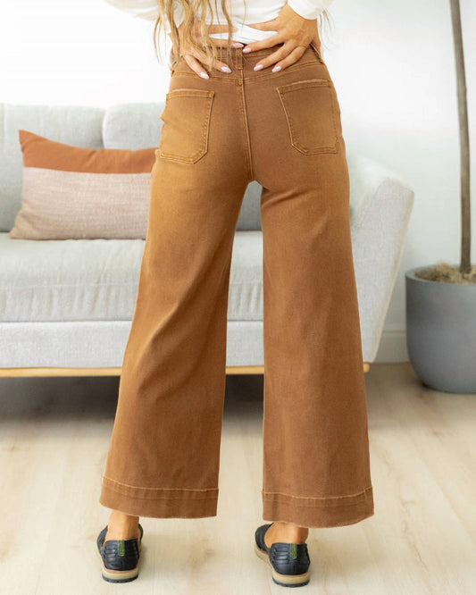 Cropped High Rise Jeans